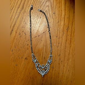 Vintage Continental Rhinestone Necklace